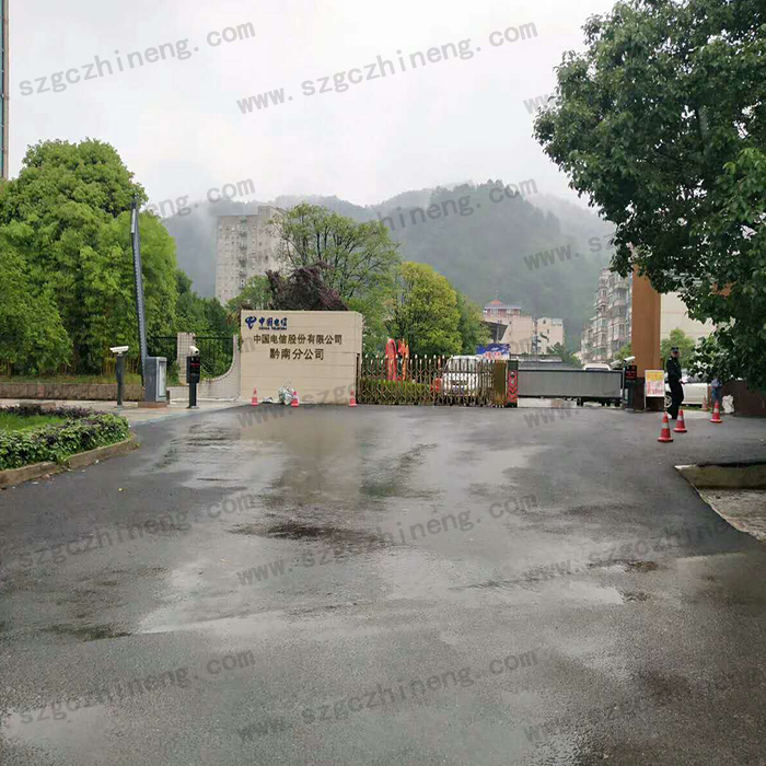 黔南中國電信股份有限公司的二進(jìn)二出車牌識(shí)別系統(tǒng)